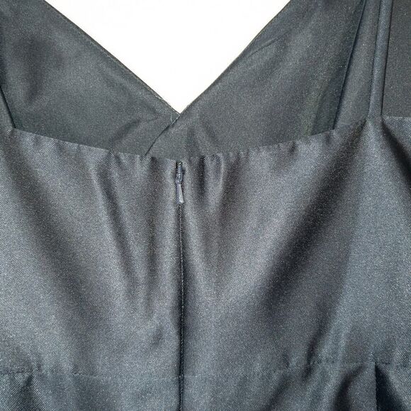 NWT Alfred Sung Midnight Navy Spaghetti Strap Mermaid Dress Size 18 - Picture 10 of 10